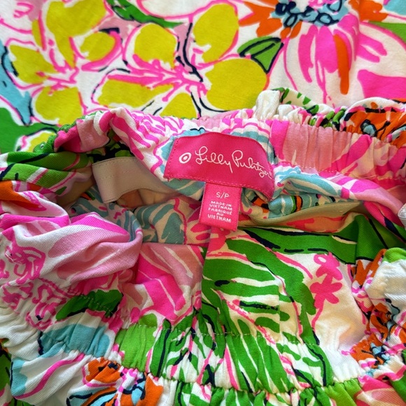 Lilly Pulitzer for Target Dress Small Nosey Posey Maxi Dress Strapless Floral - Picture 6 of 8